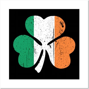 Irish Flag Shamrock Posters and Art